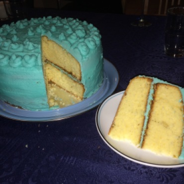 Mon gâteau bleu